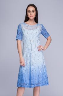Sukienka koronkowa cieniowany błękit Bernadeta