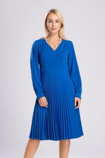 Sukienka plisowana niebieska Madlen