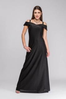 Suknia czarna z połyskiem Salina