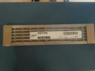 METOD Kratka wentylacyjna, stal nierdz IKEA