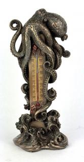 Ośmiornica termometr Steampunk Figurka Veronese