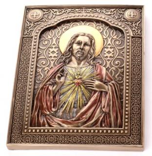 Serce Jezusa Ikona Obraz Płaskorzeźba Veronese