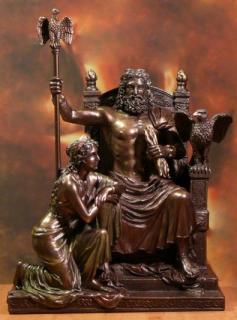 Zeus i Hera na tronie