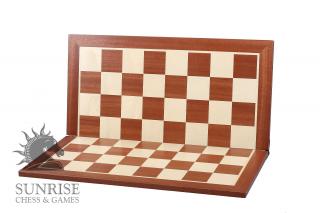 Deska szachowa składana nr 5 (bez opisu) mahoń/jawor (intarsja)