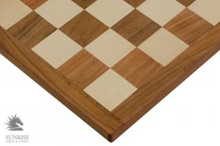 Deska szachowa z litego drewna (pole 50 mm) akacja / bukszpan Chessboard/Deska szachowa - Made in India
