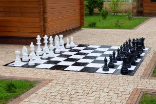 Figury plastikowe do szachów plenerowych / ogrodowych (wysokość króla 74 cm) Figury ogrodowe (wysokość króla 74 cm)