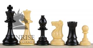 Figury szachowe Club Staunton nr 6, kremowe/czarne (król 96 mm) Figury szachowe Club Staunton nr 6, kremowe/czarne (król 96 mm)