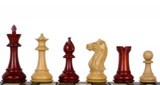 Figury szachowe Pershing 4,25" redwood Chess Pieces/Figury szachowe - Made in India