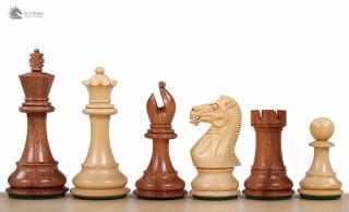 Figury szachowe Stallion Akacja/Bukszpan  3,75 cala