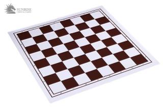 Składana plastikowa deska szachowa, biało - brązowa
