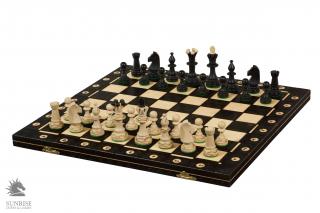 Szachy drewniane Consul Black (48x48cm) Chess set/szachy drewniane