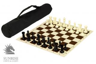 Zestaw szachowy Klubowy Supreme w torbie (figury + szachownica zwijana + torba)
