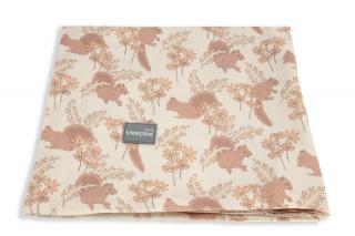 Bambusowa Chusta / Otulacz Vintage Animals Almond - 3w1 | Sleepee