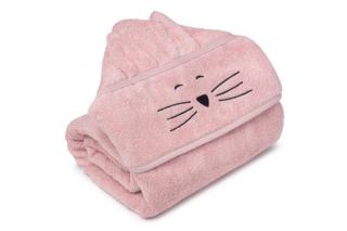 Bambusowy duży ręcznik Pink - Cat | My Memi