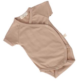 Body bambusowe eco premium krótki rękaw - Beige | Yosoy