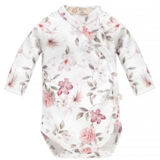 Body niemowlęce Organic Cotton - Boho Flowers Pink | Yosoy