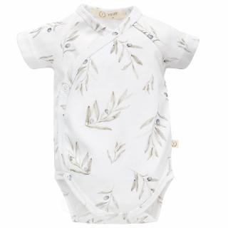 Body niemowlęce Organic Cotton krótki rękaw - Olives | Yosoy