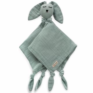 DouDou Przytulaczek - Króliczek 100% cotton muślin Mint | Yosoy