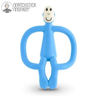Gryzak Masujący ze Szczoteczką - Błękitny | Matchstick Monkey