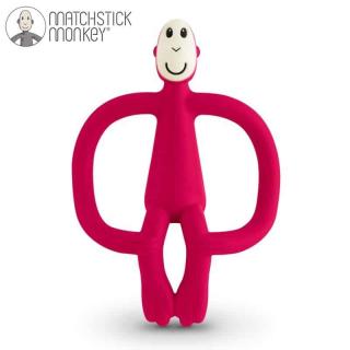Gryzak Masujący ze Szczoteczką - Czerwony  | Matchstick Monkey