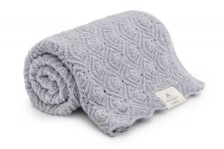 Kocyk ze 100% wełny merino - grey Pearl- premium collection | My Memi