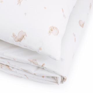 Komplet pościeli bawełnianej z wypełnieniem - Honey Bunny | Makaszka
