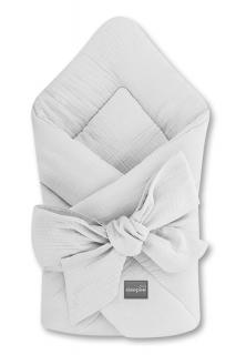 Muślinowy rożek niemowlęcy - Grey | Sleepee