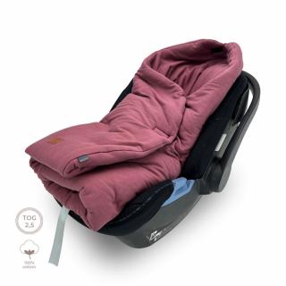 Otulacz do fotelika Cotton - Burgund | Makaszka