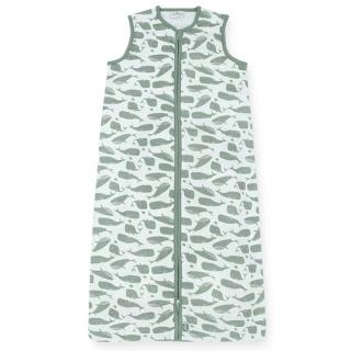 Śpiworek Dziecięcy letni - Summer hydrophilic WHALES ASH GREEN 0-6m 0.6 Tog | Jollein