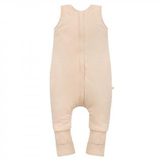 Śpiworek z nogawkami Organic Cotton Beige Basic 1-2L 2.5Tog | Yosoy