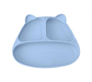 Talerzyk z Przyssawką Panda Light Blue | Mombella