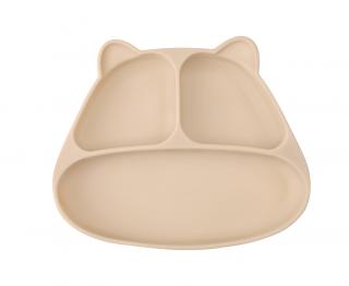 Talerzyk z Przyssawką Panda Light Brown | Mombella