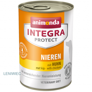 Animonda Integra Protect Nieren - dla psa z niewydolnością nerek; Kurczak Karma weterynaryjna dla psa; puszka 400g
