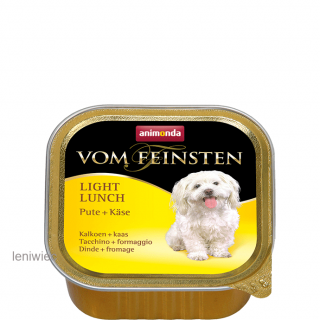 Animonda vom Feinsten LIGHT - szalka ADULT niskokaloryczna dla psa z indykiem i serem Lekkostrawna karma mokra dla psów w postaci szalki 150g