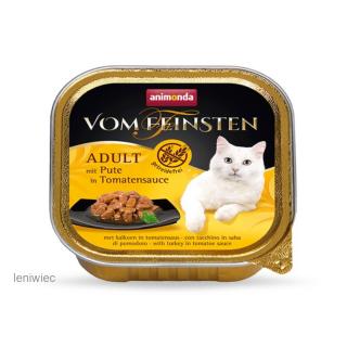 Animonda vom Feinsten - szalka ADULT z łososiem w sosie pomidorowym Karma mokra dla kota w postaci szalki 100g