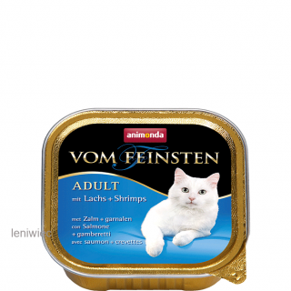 Animonda vom Feinsten - szalka ADULT z łososiem w sosie ziołowym Karma mokra dla kota w postaci szalki 100g