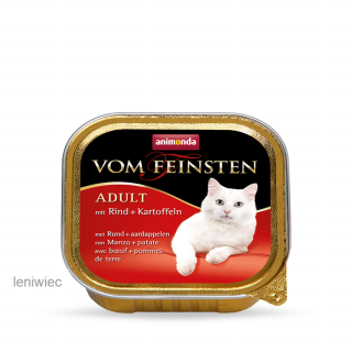 Animonda vom Feinsten - szalka ADULT z wołowiną i ziemniakami Karma mokra dla kota w postaci szalki 100g