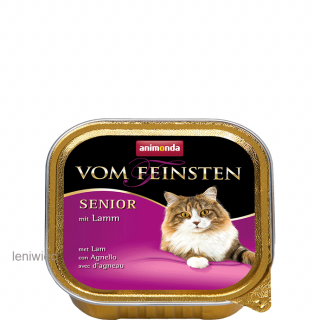 Animonda vom Feinsten - szalka SENIOR z jagnięciną Karma mokra dla starszego kota w postaci szalki 100g