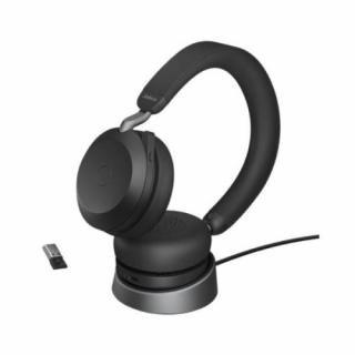 Jabra Evolve2 75 duo MS ze stojakiem bezprzewodowa słuchawka ANC / Bluetooth USB
