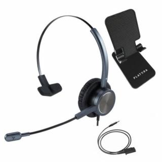 Platora Premium-M + kabel do telefonu komórkowego (jack 3.5 mm) + podstawka na telefon
