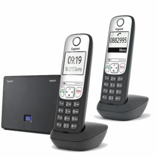 Telefon bezprzewodowy VoIP Gigaset A690 IP DUO z dwiema słuchawkami