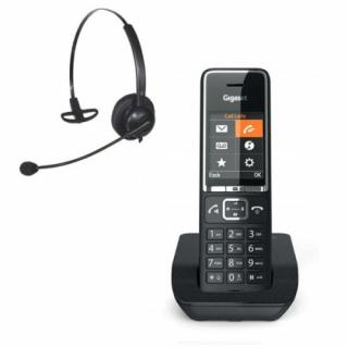 Telefon bezprzewodowy z słuchawką call center Gigaset 550 + Platora Basic-M