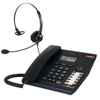 Telefon z słuchawką call center Alcatel Temporis 580 + Platora Basic-M