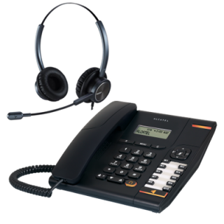 Telefon z słuchawką call center Alcatel Temporis 580 + Platora Premium-D