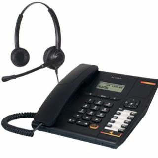 Telefon z słuchawką call center Alcatel Temporis 580 + Platora Pro-D