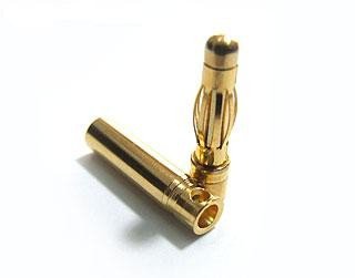 Złącze prądowe Gold 3 mm .Para konektorów