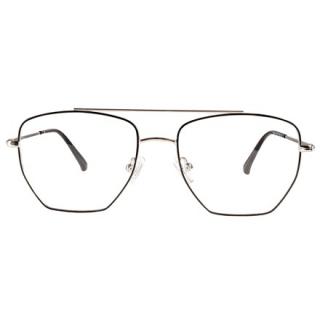 Hvar Silver Black CLIP-ON Okulary unisex metalowe