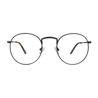 New Babi Black Okulary okrągłe, unisex