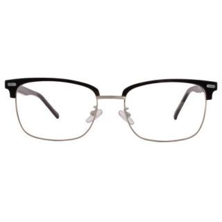 New York Silver Black Okulary prostokątne, unisex