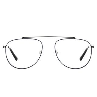 Senja Silver/Navy Blue okulary metalowe unisex